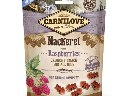 CARNILOVE Crunchy Snack, skuša s malinama, sa svježim mesom, 200g For Cheap