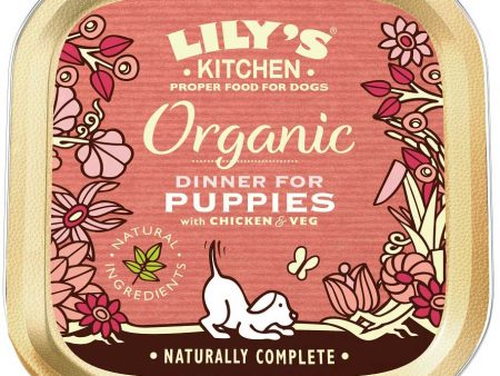 LILY S KITCHEN Organic Dinner for PUPPY, piletina s povrćem, bez žitarica, 150g Hot on Sale