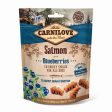 CARNILOVE Crunchy Snack, losos s borovnicama, sa svježim mesom, 200g Online now