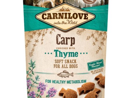 CARNILOVE Soft Snack, šaran s timjanom, polumeka poslastica, 200g For Discount