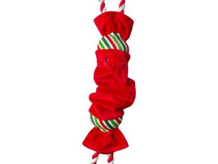 Happy Pet - Top n Tail Rope Christmas Cracker Dog Toy - Red Discount