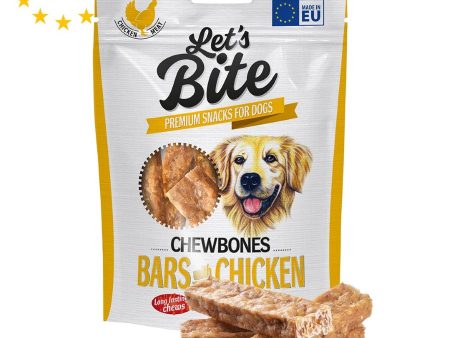 LET s Bite Chewbones, poslastica za pse, pločice s piletinom, 175g Supply