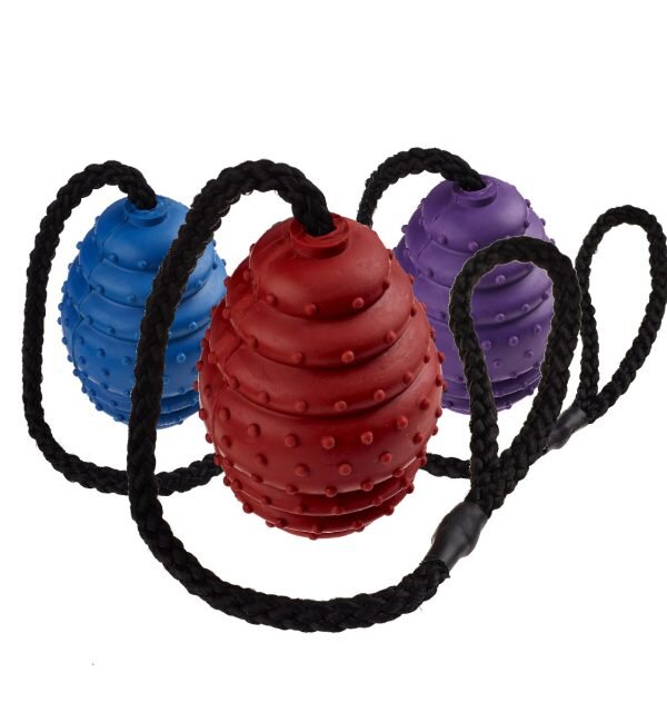 Classic - Rubber Oval Ball On A Rope - 100mm For Sale