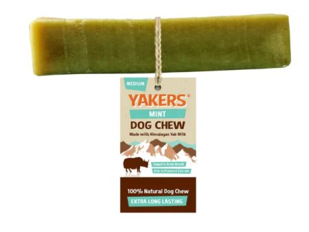 Yakers - Dental Dog Chew - Mint - Medium Supply