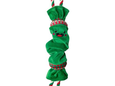 Happy Pet - Top n Tail Ropee Christmas Cracker - Green Online now