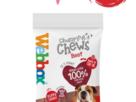 Webbox - Chomping Dog Chews - Beef - 20 Pack Hot on Sale