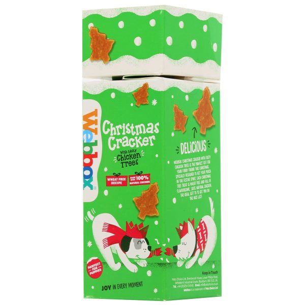 Webbox - Dog Christmas Cracker Chicken Treats - 110g For Sale