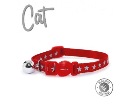 Ancol - Reflective Cat Collar - Red Star Fashion