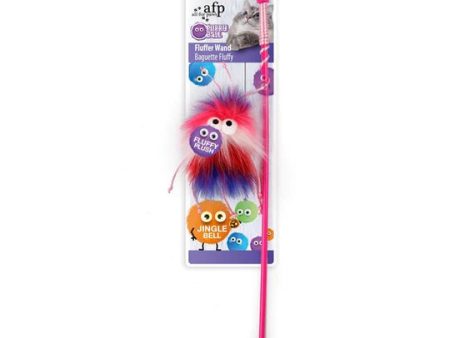 All For Paws - Furry Ball Fluffer Wand - Red on Sale